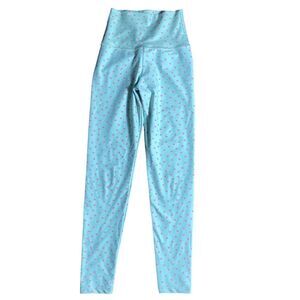 Beach Riot Blue and Pink Polka Dot Leggings